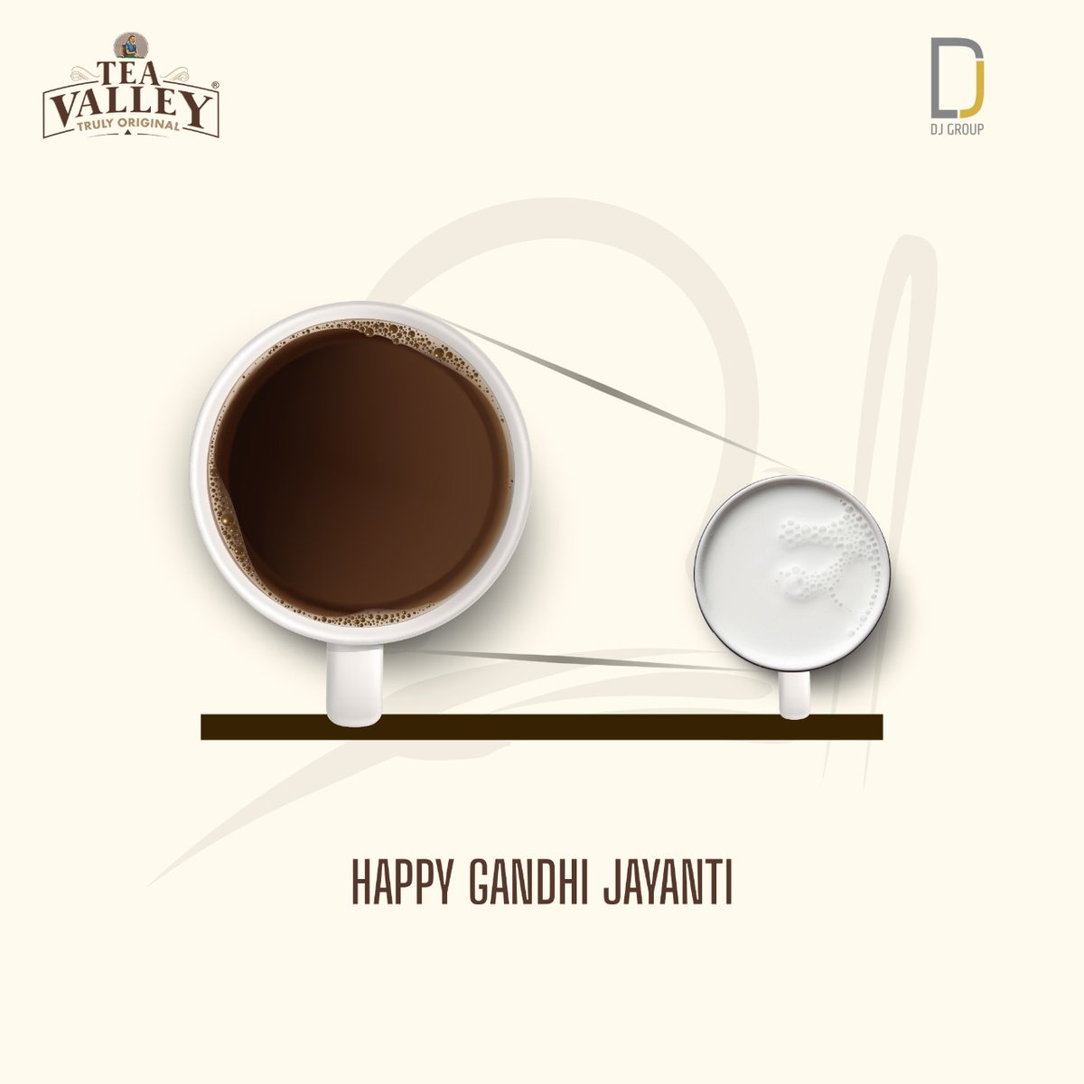 TeaValleyTea's tweet photo. #Live as if you were to die tomorrow. Learn as if you were to live #Forever. Fill yourself with the #positive energy on the ocassion of #GandhiJayanti. On this #Gandhi day, boost up your #energy level with a brewing cup of #Teavalleytea. 
#happygandhijayanti #teavalley https://t.co/DmBzAf2xLs