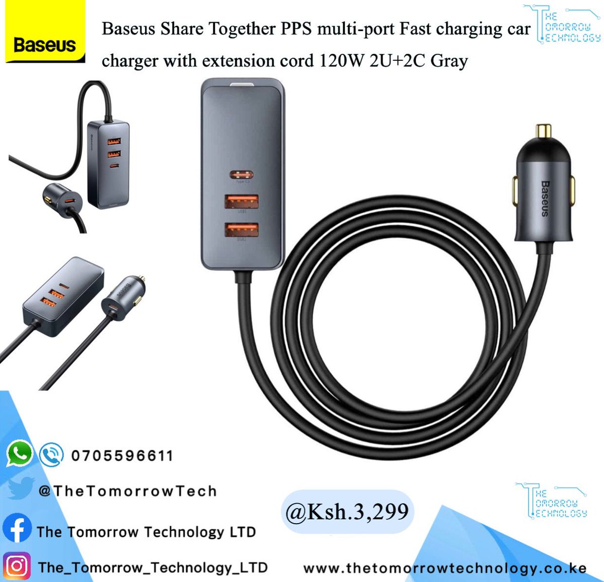 kijana_sakaja's tweet photo. Are you in need of electronics? If yes ,@TheTomorrowTech has the best quality at an affordable price.
Discover a large selection of Baseus products at the best prices 
-0705596611
https://t.co/7KoFVgt1FT 

Freemason #MCIMUN mpesa Bontle #MasonicMysteries Nakuru Kinoti Raila https://t.co/Fv2JxGv4s9