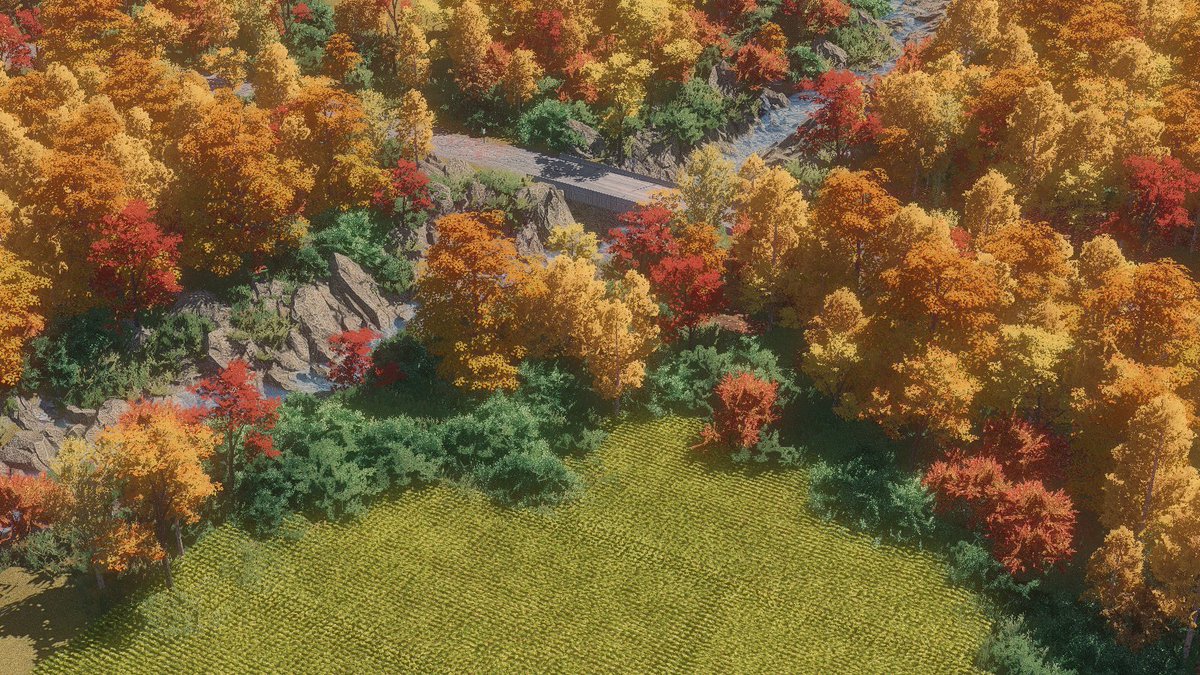 Paynteck's tweet photo. Autumn has come in Cities: Skylines! #ColossalOrder #CitiesSkylines https://t.co/KMuJPlPE7u