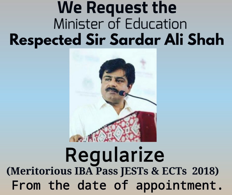 dash12309's tweet photo. #RegularizeJestEctSindh https://t.co/lf1nd6UiYw