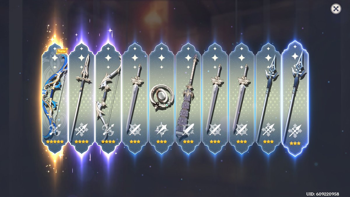 vent3verja's tweet photo. SEVENTEEN PULLS! SEVENTEEN!!!
The only banner that loves me is the weapons banner 😭✋. Lose every 50/50 but I win the weapons banner. But its all for my baby so who cares 💙💚💕

#GenshinImpact #genshintwt #venti https://t.co/ekHdQtKBIL