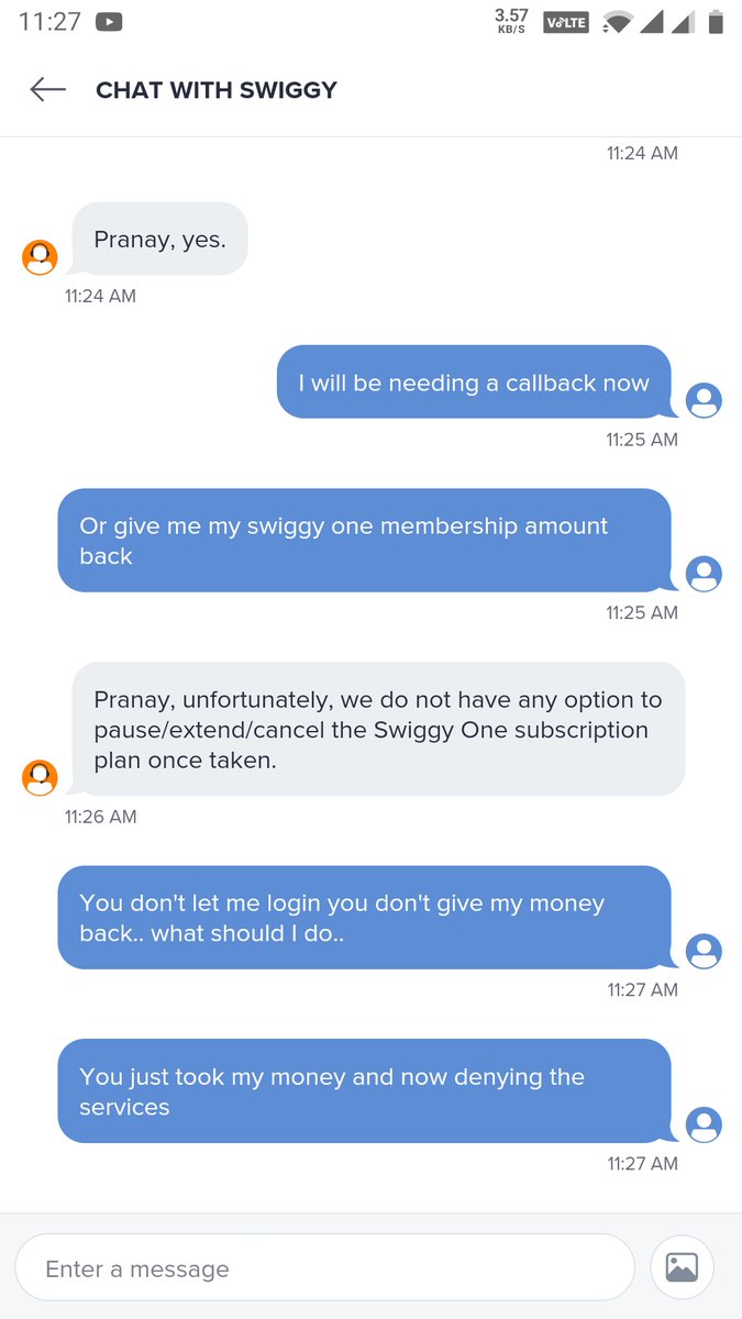 pranaylifecool's tweet photo. @SwiggyCares Your assistance... Pathetic 
Should take it to other platforms https://t.co/2ZEhIIKCtT