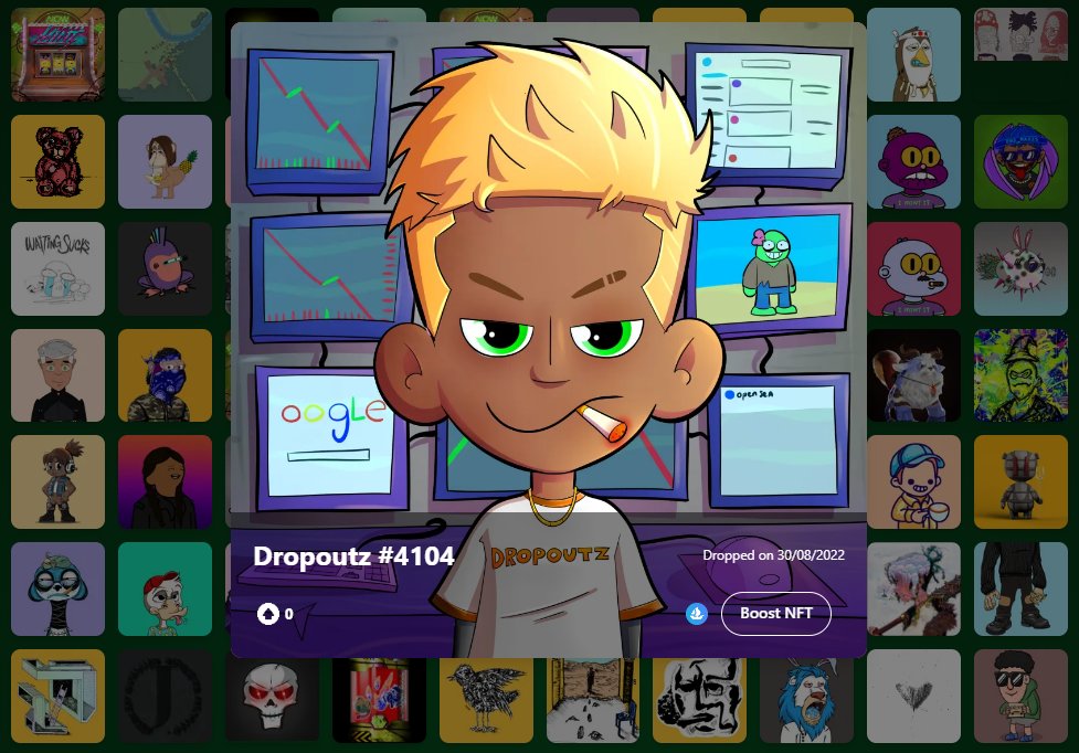 SpunkyAIOW's tweet photo. The 208th #NFT on the Wallet of Fame is a #Dropoutz by @Dropoutz_NFT. The Dropoutz is a 6,000 generative ERC-721A collection. For those who were told they were not capable, for those who were told it was not possible and for those who went on to prove everybody wrong! https://t.co/OKkjPh2FW5