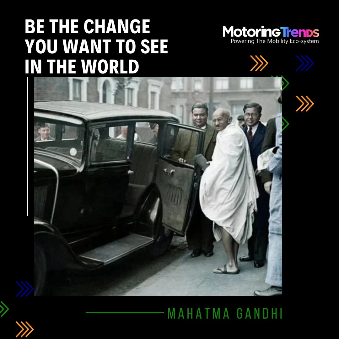 Motoring_Trends's tweet photo. Let us always drive ahead on the path of his teachings. #GandhiJayanti
#ghandiquotes #mahatmaghandi #ghandi #motoringtrends https://t.co/WyfFQx19Qk