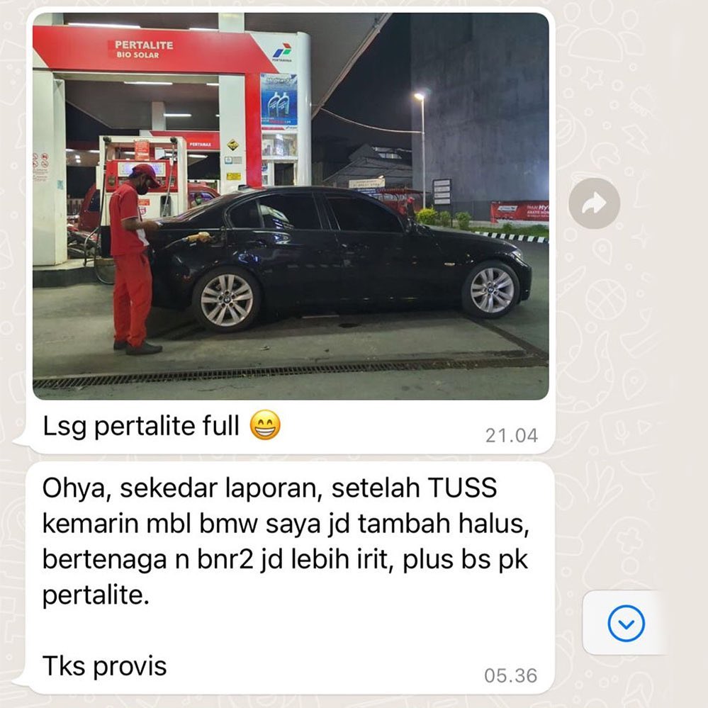 provisautolab's tweet photo. BMW 320i e90, 2000cc , TUSS

Selesai TUSS mobil langsung diisi full Pertalite

Salah satu efek TUSS adalah power band yang menjadi lebar, tenaga diperoleh di rpm rendah, rpm tengah dan menyambung ke rpm tinggi. https://t.co/BBliKfe3NR
