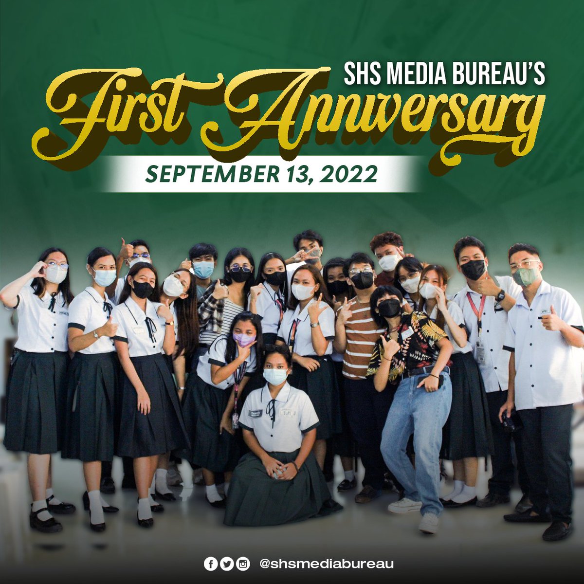mhpnhsmb's tweet photo. September is a month to remember 🥂

The SHS Media Bureau, one of Marcelo H. Del Pilar National High School's media organizations, celebrated its first anniversary 🌟 last September 23, 2022, at the Aklatang Gabriel A. Bernardo. 

(1/6) https://t.co/Zvvv3DfINr