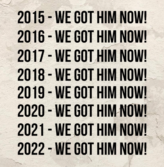 SWEETTEEs7's tweet photo. Democrats' maniacal #Trumpobsession for 8 yrs. Still haven't come up with anything. Most honest man in DC. #Trump2024 https://t.co/fQLVYMG2lV