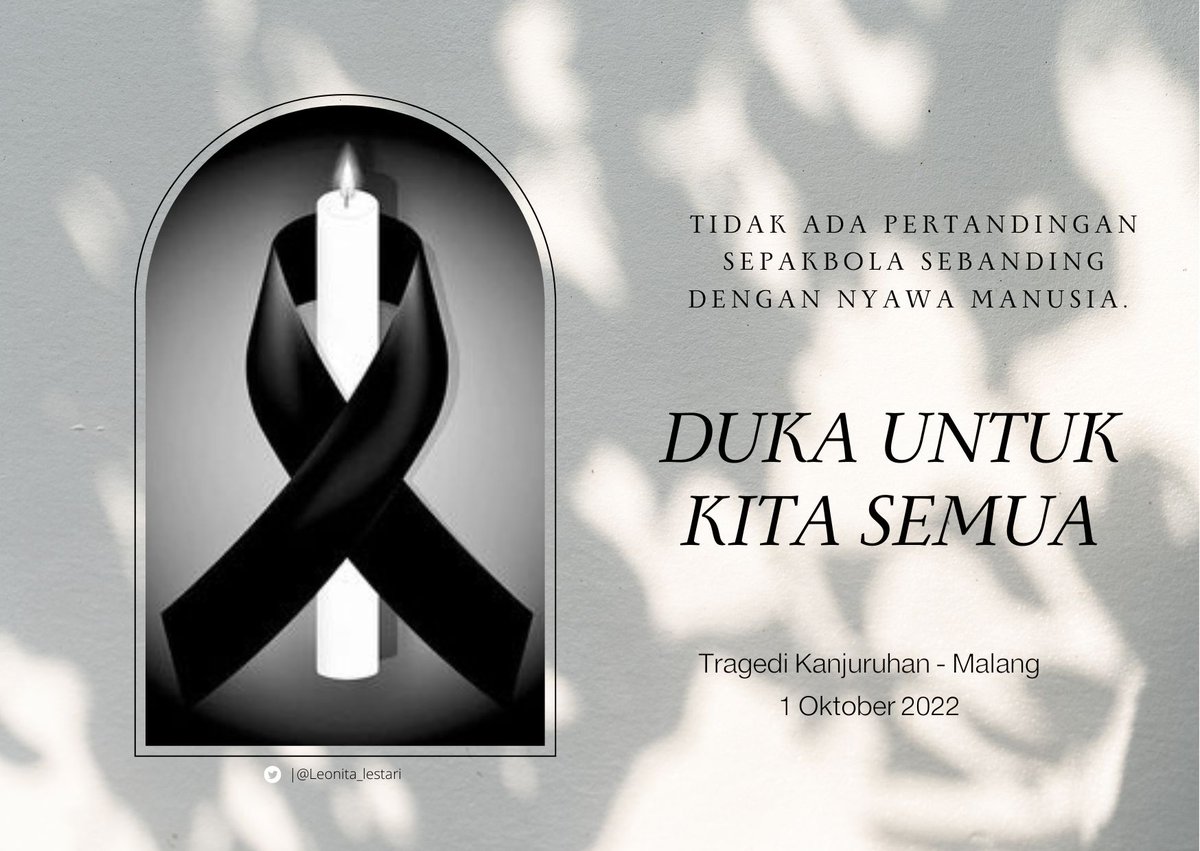 Leonita_Lestari's tweet photo. Daftar Nama Korban Meninggal dan Luka Pasca Kerusuhan Arema vs Persebaya di Stadion Kanjuruhan Malang 
.
.
.

1. Mchamad Arifin (Meninggal) Umur : 45, Tumpang
2. Moch Hasfi Al Wafi (Meninggal) Umur : 16, Wagir
3. Roni Setiawan (Meninggal) Umur : 23, Kromengan https://t.co/Lei8ZgDlho