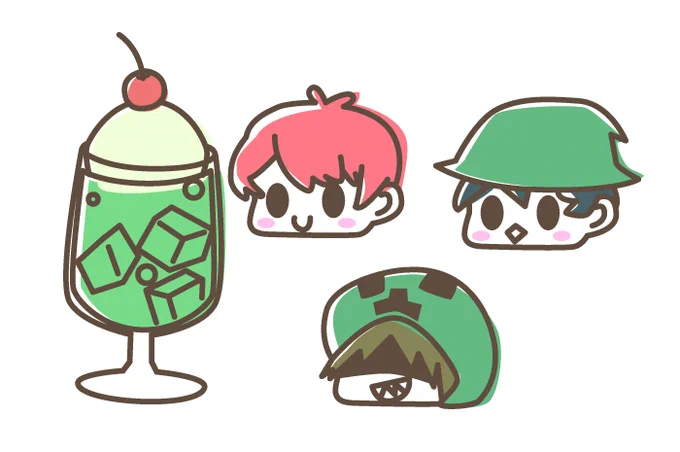 元のイラストこの状態もお気に入り 