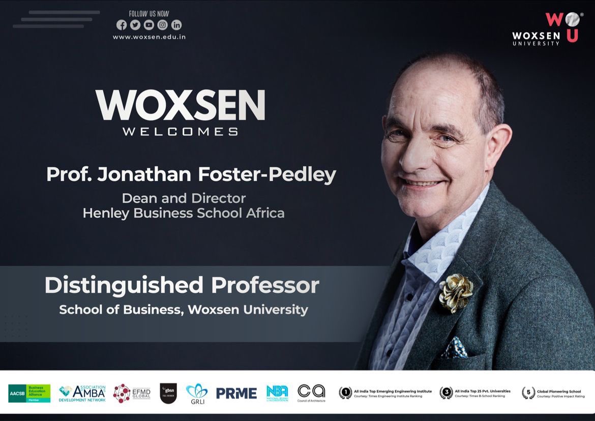 A privilege to have this honorary role <a href="/Woxsen/">Woxsen University</a>
