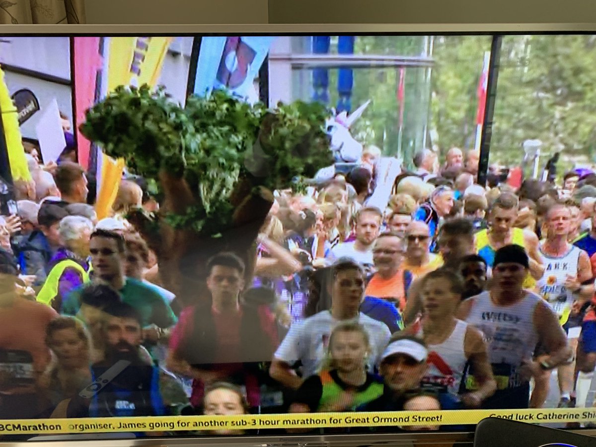 nickva1's tweet photo. The amazing @DuncombeRob attempting to break the world record for running a marathon as a tree!! Raising money for @royalmarsden @royalmarsdenNHS #GoRob!!! https://t.co/xq1UvHoBN3