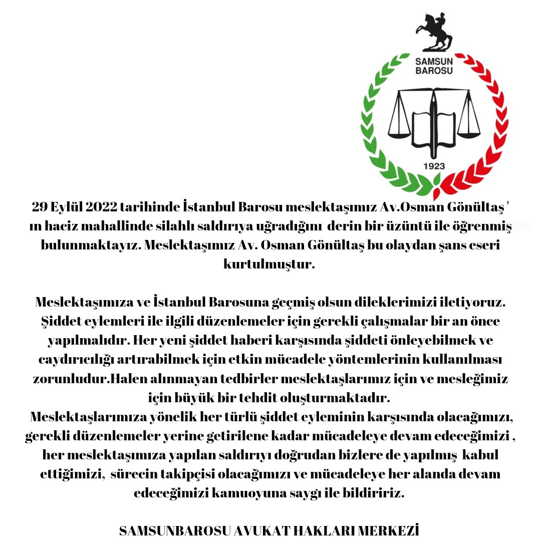 Hep birlikte mücadeleye devam edeceğiz ! <a href="/istanbulbaroAhm/">İstanbul Barosu Avukat Hakları Merkezi</a> <a href="/AvEyuboglu/">Av. Abdullah Onur Eyüboğlu</a> <a href="/BukeSelen/">Selen Büke Sümer</a>