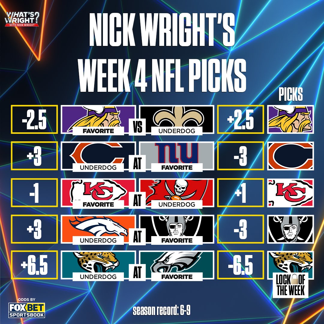 nick wright nfl picks