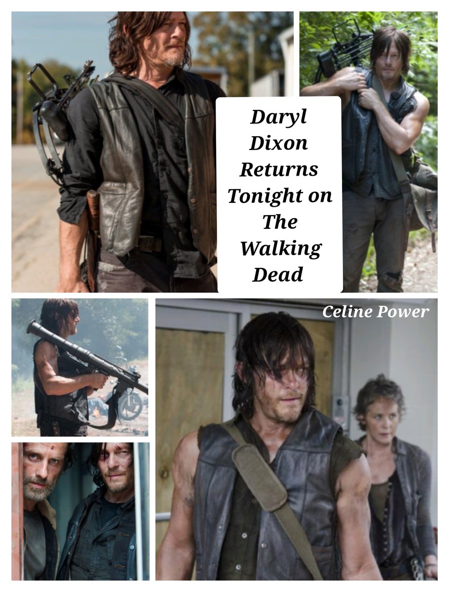 CelinePower2's tweet photo. Must watch all The Walking Dead Returns tonight with Norman Reedus leading the way, So excited to see my fav back on screen as Daryl Dixon.

#NormanReedus 
#twd #mustwatch #DarylDixon #returnstonight #TheWalkingDead  @wwwbigbaldhead @WalkingDead_AMC  @angelakang #FortNormanReedus https://t.co/vOpawFxmUP