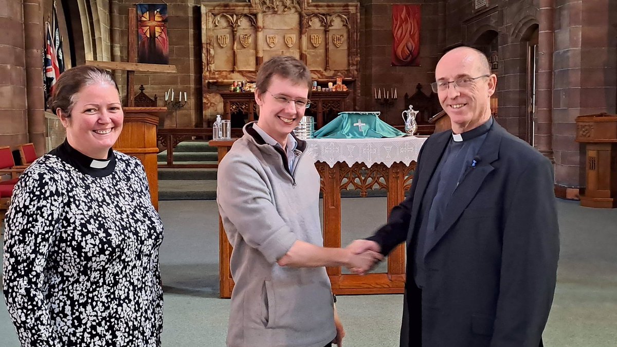 BME_Blackpool's tweet photo. Thomas was welcomed and commissioned onto the Blackpool Ministry Experience this morning at Stthomas Blackpool. Pray for him as he begins his placement work now, that God would bless him richly. And say ‘hi’ if you see him around! https://t.co/onz6bKdk2K