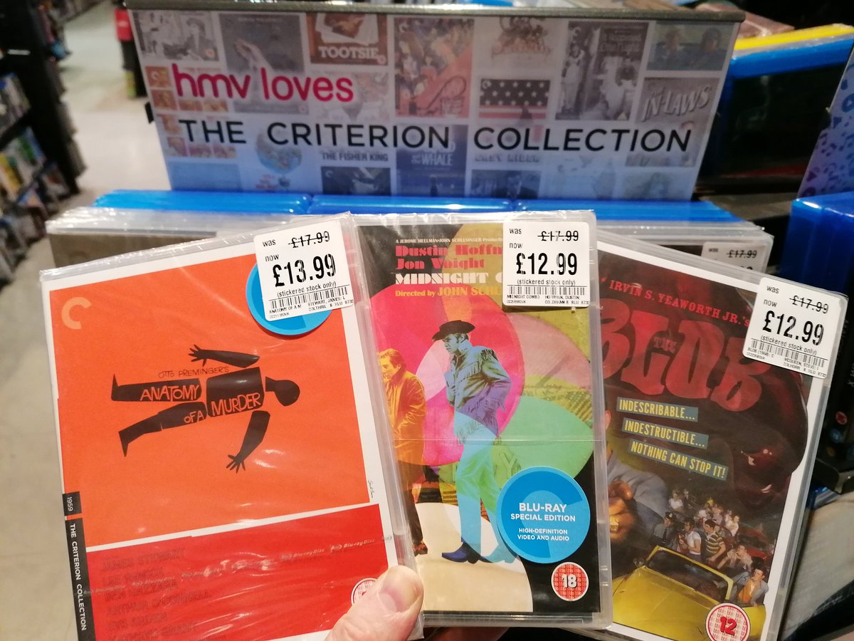 hmvBelfast's tweet photo. It's the last day to save some pennies and pounds on the #Criterion sale instore now
Some old and modern classics and a whole load of hidden gems to discover
We're open 1pm - 6pm
@UKCriterion @Criterion @avocadoom89 #bluray #collectorsedition #boutiquelabels #specialeditions https://t.co/WaQAqIxn2h