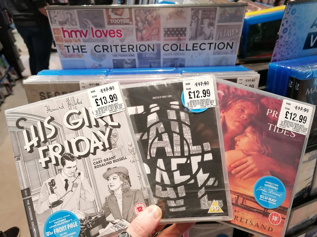 hmvBelfast's tweet photo. It's the last day to save some pennies and pounds on the #Criterion sale instore now
Some old and modern classics and a whole load of hidden gems to discover
We're open 1pm - 6pm
@UKCriterion @Criterion @avocadoom89 #bluray #collectorsedition #boutiquelabels #specialeditions https://t.co/WaQAqIxn2h