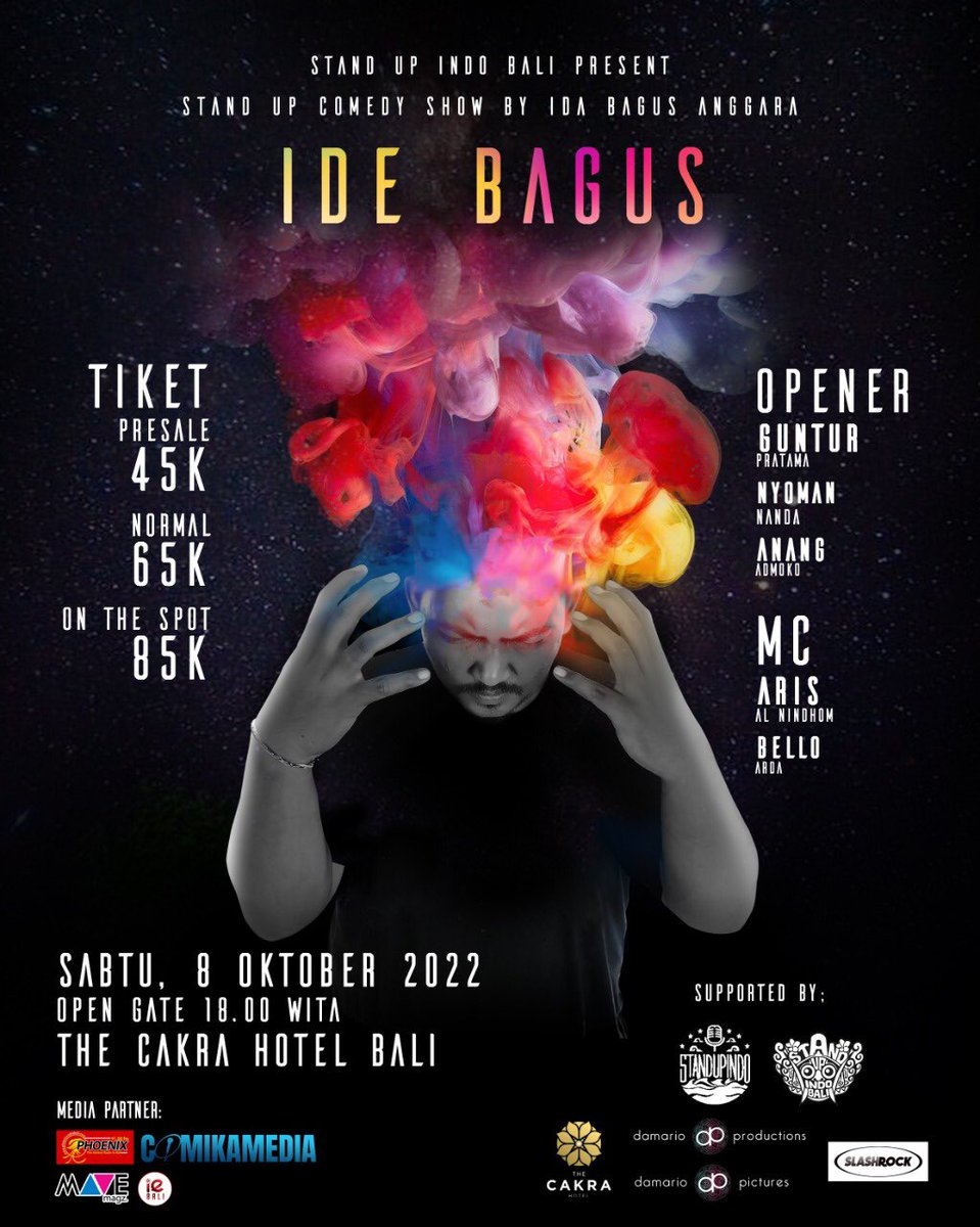 PHOENIX91FM's tweet photo. Kembali lagi ada yang seruuu nih Phoeners dari @StandupindoBali #IdeBagus , biasanya nonton stand up karena apa sih? https://t.co/bK0R25oZzO