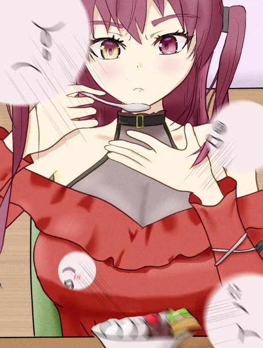 隙あらば船長に食べられようとする妖怪。バレたので逃げているところを収めた貴重な写真です。  