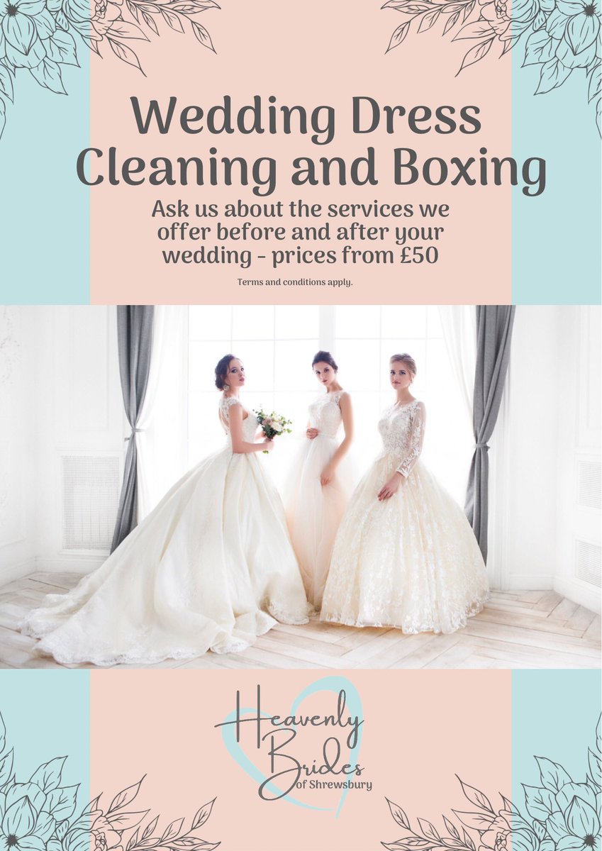 Looking to get your wedding dress cleaned and preserved? We can help!