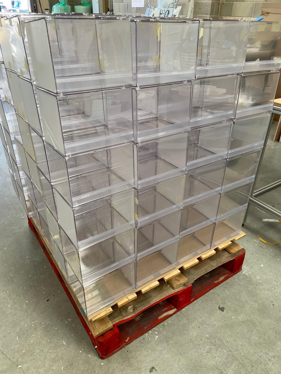 FabriplasL's tweet photo. Need display boxes quickly? (CTU's), at Fabriplas, we made 820 boxes in 3 1/2 days!  Delivered early for a major retailer!  
#fabriplas #retail #ctu #acrylicboxes
https://t.co/TKf1U4MKE0
sales@fabriplas.co.uk https://t.co/MKEgjdvBl4