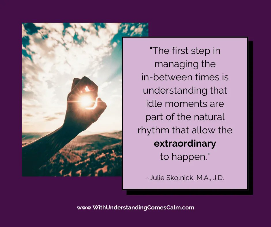 julieskolnick's tweet photo. Finding the balance between craving stimulation and being OK with idle time is important. Enjoy the ride. Savor the quiet moments. Take time to just breathe. ~Julie
#withunderstandingcomescalm #2e #twiceexceptional #learningdifference #learningdisability #giftedanddistractable https://t.co/QfTL8iE0yZ