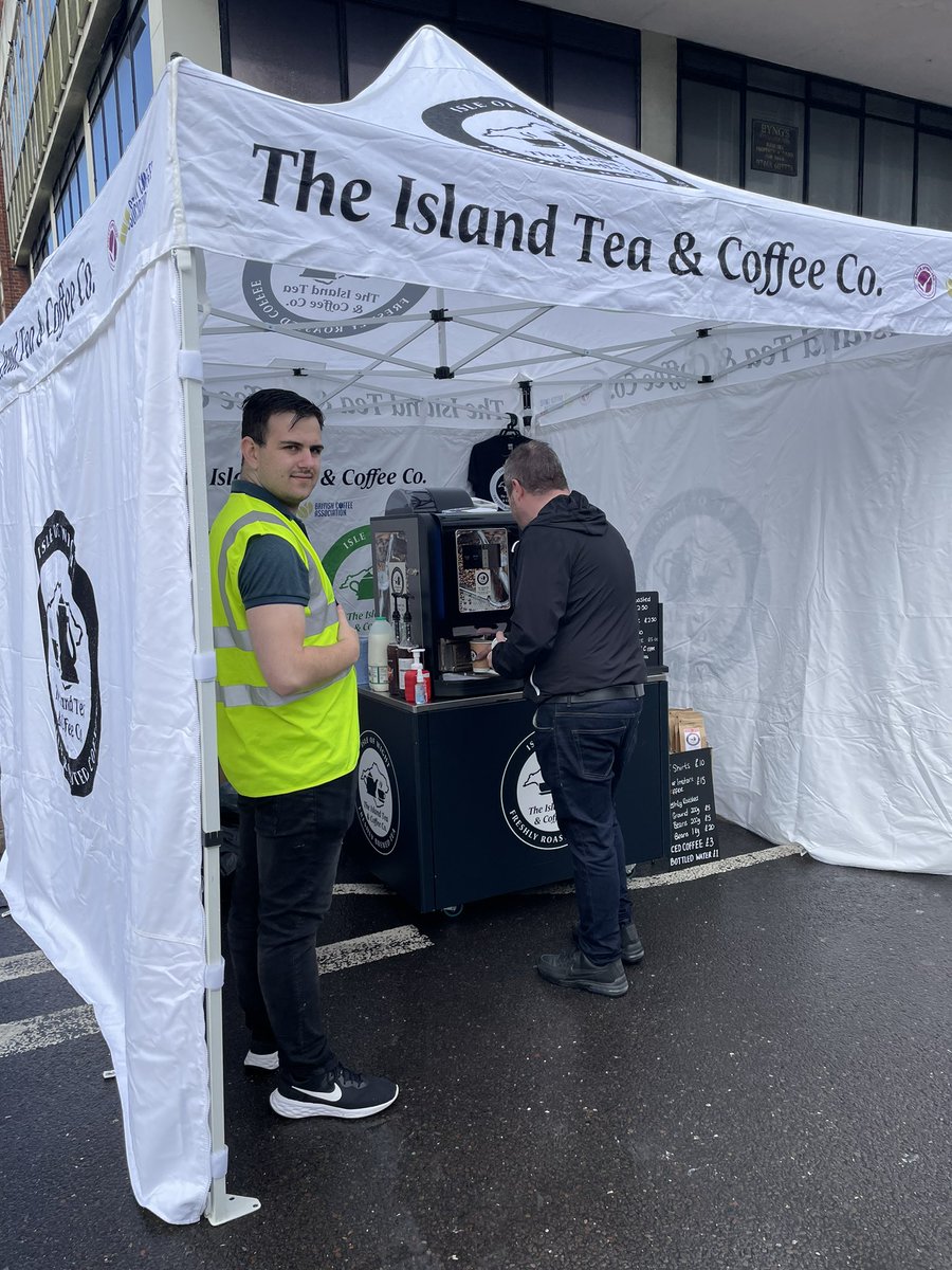 Thanks to #islandteaandcoffeeco for supporting Feel Good Fratton today and bringing the sunshine!