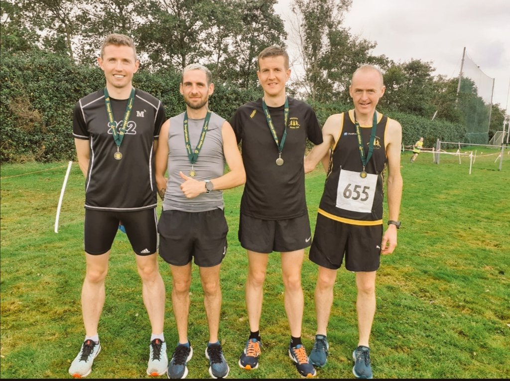 Great news from Carndonagh at the Donegal Novice XC. Our lads are County champions - beating Finn Valley by 1 point. Brilliant lads. We'll done. #blackandamber  #venividivici