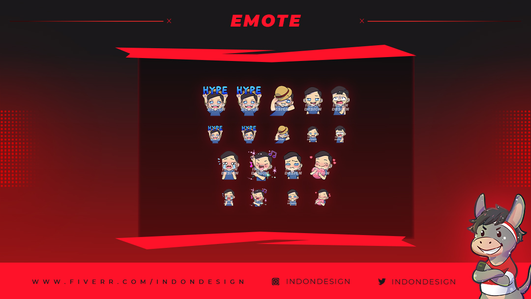 IndonDesign's tweet photo. One of favorite emote we create it for client
pitolvv
We will always design emote exclusive for you.
Contact us for your ideas :D
#emote #twitch #twitchemote #emotecutes #twitchtutorial #twitchstreaming #cartoonemotes #chibiemotes #textemote #characteremote https://t.co/2GrGCVR68L