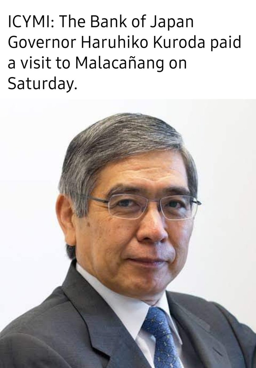 Hala!!!.. 

Pati Governor ng Banko ng Japan ay gusto din makita at makusap ang ating Pangulo BBM!!...

Ngaun lang ngyare sa Kasaysayan ng Pilipinas halos Buong Mundo na mga leaders atbp. Ang nakadaupang palad ang ating Pangulo...

Anu meron??...