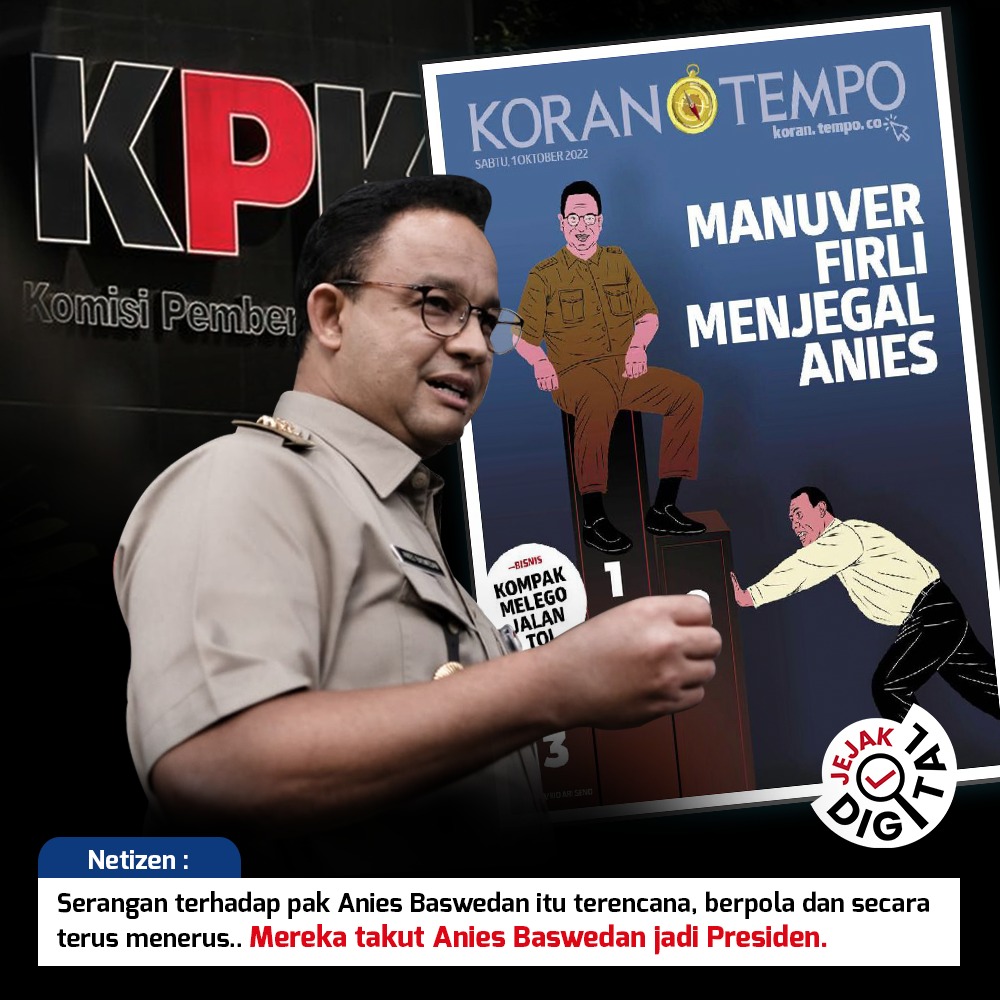 Katanya pak Anies nggak bisa kerja, nggak becus urus Jakarta, nggak punya prestasi...

Kenapa harus takut? 🤔