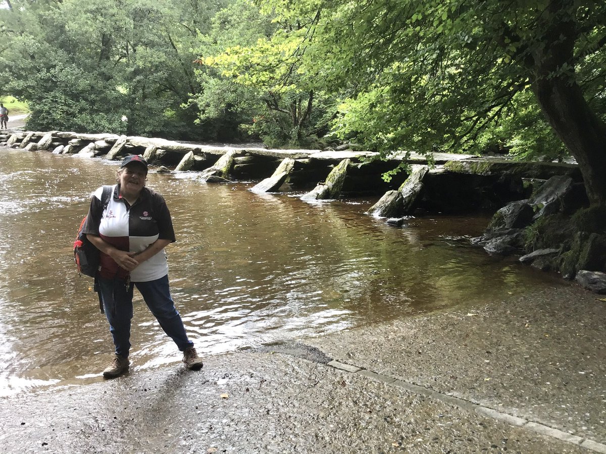 PoplarsPenny's tweet photo. @DailyPicTheme2 #Bridge #clapperbridge #historic #exmoornp #dailypicturetheme 
Sorry about the person in the photo only photo on my iPad that fits the theme https://t.co/nqzdxAa8bj