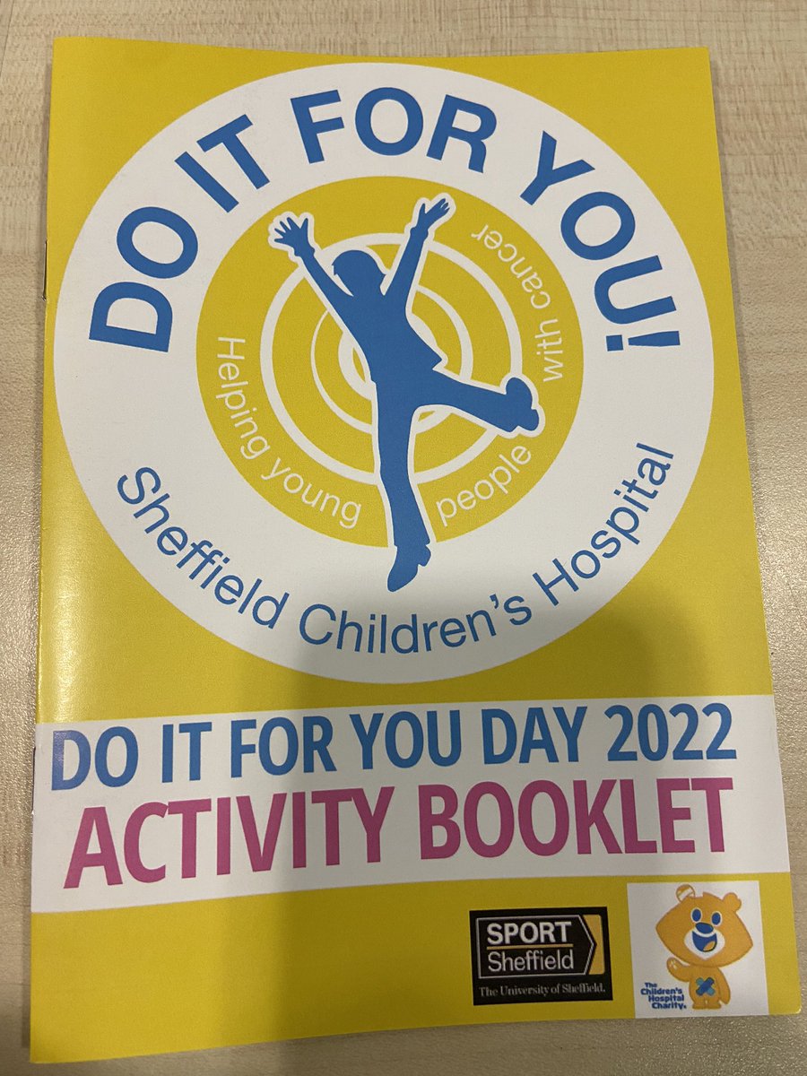 It’s our 10 year anniversary! After a 2 year break Do It For You is back. Let’s get young people with cancer active. <a href="/SheffChildrens/">Sheffield Children's</a> #physicalActivity #ChildhoodCancer