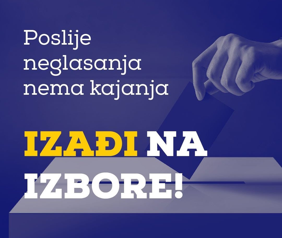 Građanska dužnost obavljena. Izađite na izbore i obavite i vi svoju građansku dužnost. Nemojte biti lijeni!
