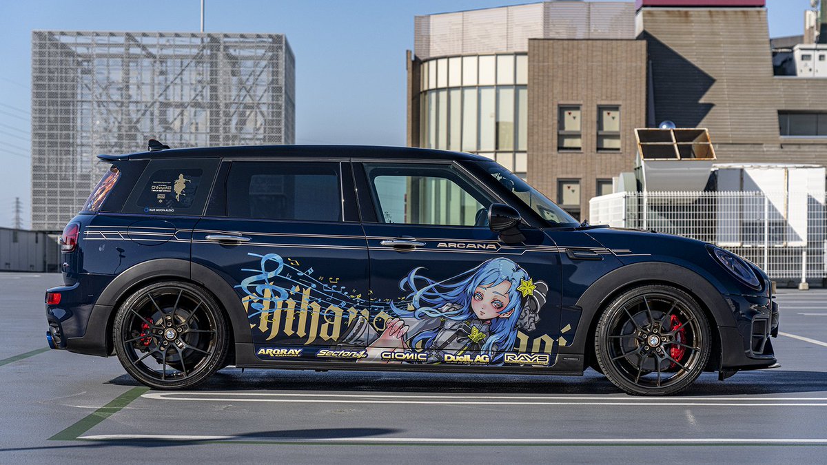 clubman72's tweet photo. 歌が紡ぐこの道は、もう私だけのものじゃない。
プラウドオブステージ如月千早 x　MINIF54JCW
皆様の力で完成しました！
イラスト：nero様(@nero05074061)
調整・印刷・施工：SectorOne様(@SectorOneDesign )
ストライプデザイン・施工：DK5creation様
配置・デザイン：自分
#GSIM4で会いましょう https://t.co/qmdM2a3z51