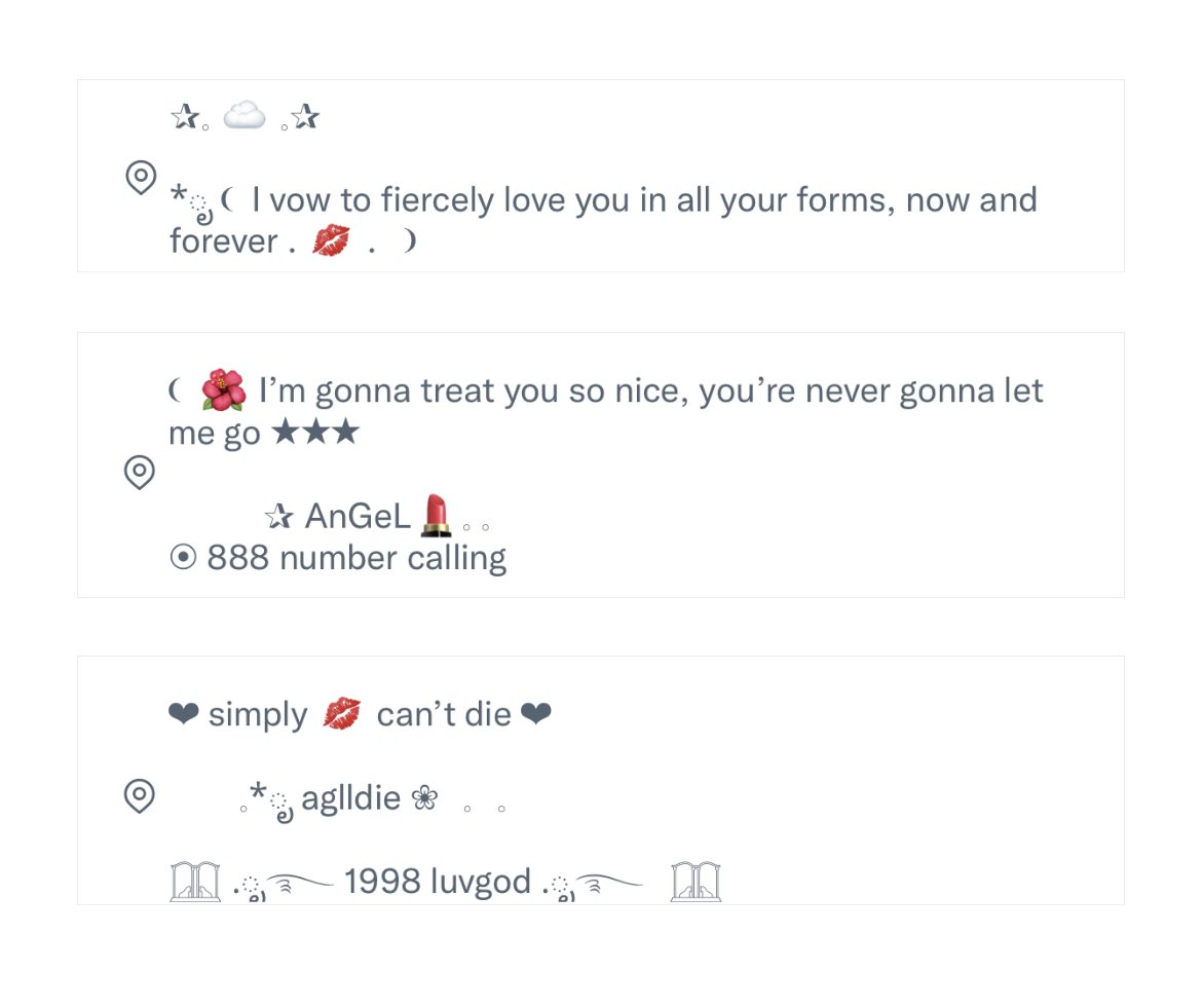 ❀ 𓈒 𓈒 frEe form location ★★★ 

⠀⠀⠀⠀rt + mention 
❨  follow <a href="/hellokittyl33/">l33 ✰͙</a> 💋  ❩

#freef0rm #ฟอร์มโลเคชั่น #ฟอร์มไบโอ