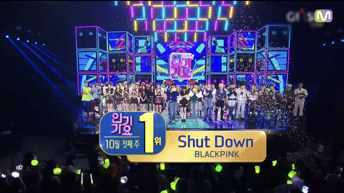 blackpinkbabo's tweet photo. BLACKPINK bagged their fifth music show trophy with Shut Down on Inkigayo~ Shut Down SOTY ♥️ #ShutDown5thWin https://t.co/FwYY3DmLAp