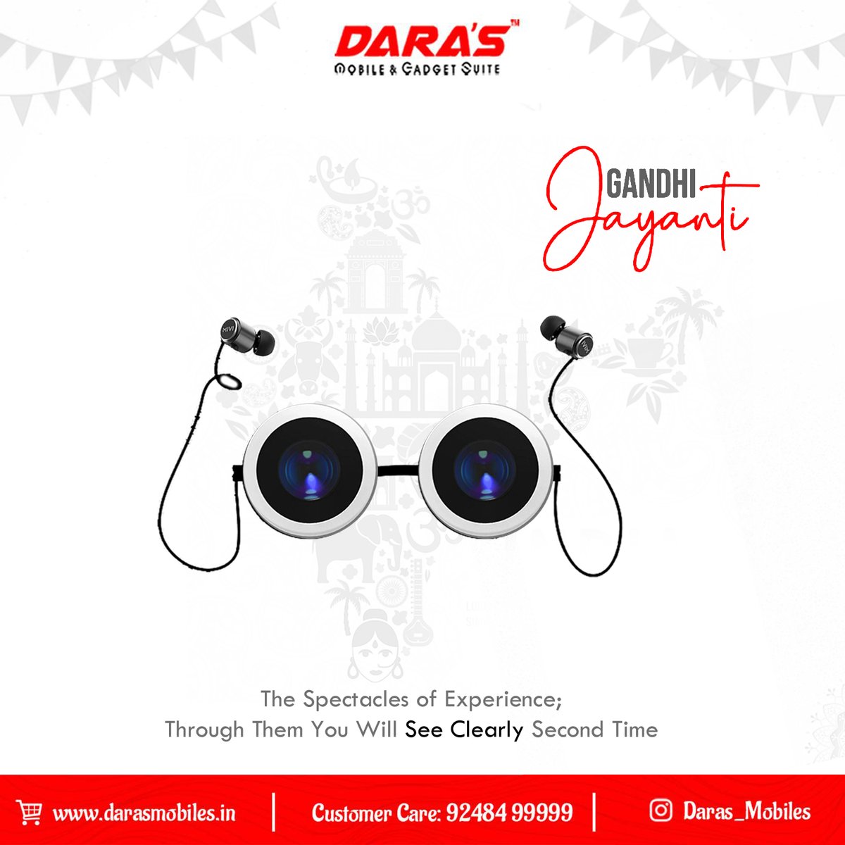 gupta9989's tweet photo. October 2 Gandhi Jayanti

Daras Mobiles is the one stop solution for all your mobile needs!!
Call Now : 92484 99999
Shop Online : https://t.co/SjMx39MwWX

#daras #darasmobiles # #darasanniversarysale #anniversarysale #anniversary #daras16thanniversary #gandhijayanti https://t.co/GUfPr2u9ss