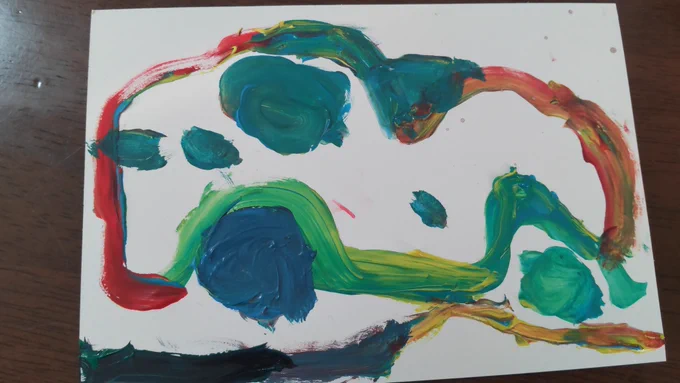 久々に絵の具遊びイイネ… 