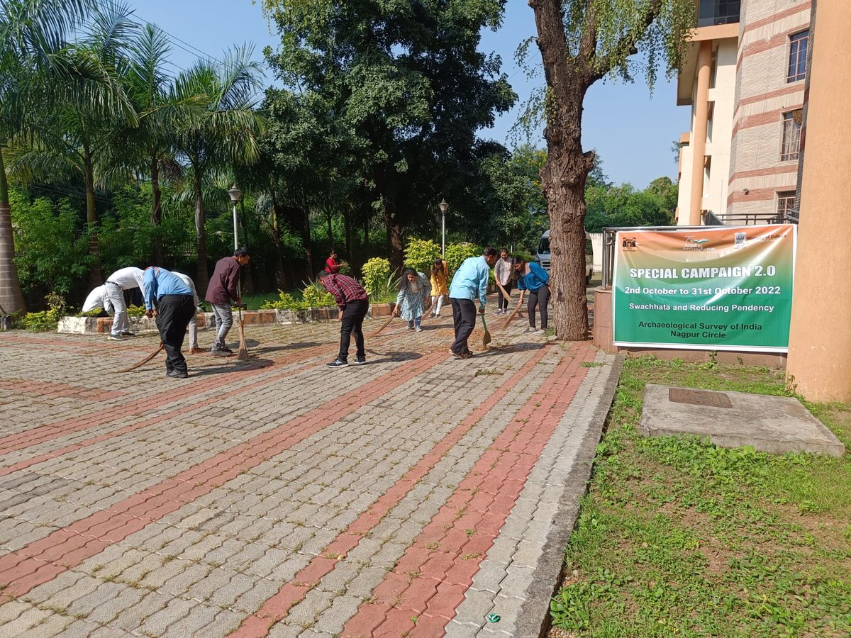 ASIGoI's tweet photo. #swachhatapakhwada2022 organized by @ASIGoI's Nagpur Circle Office as a part of #SpecialCampaign2.0

@PMOIndia @DrJitendraSingh @DARPG_GoI https://t.co/UgCxTFQeY0