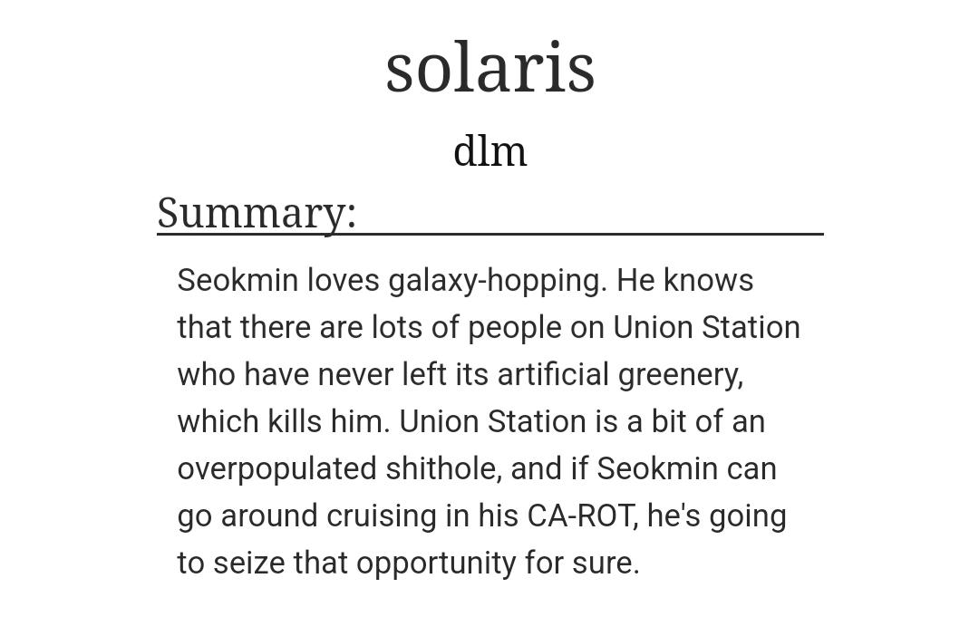 thembocollector's tweet photo. svt fic debut!🎺

"solaris"
rating: gen
featuring: mingyu, jeonghan, dk, seungcheol
https://t.co/qWNaCj10K4 https://t.co/CRxNrUxdaB