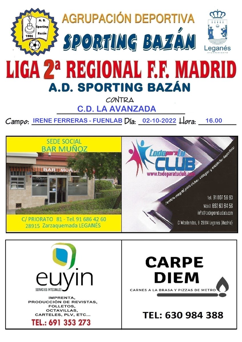 A.D. Sporting Bazán tweet media