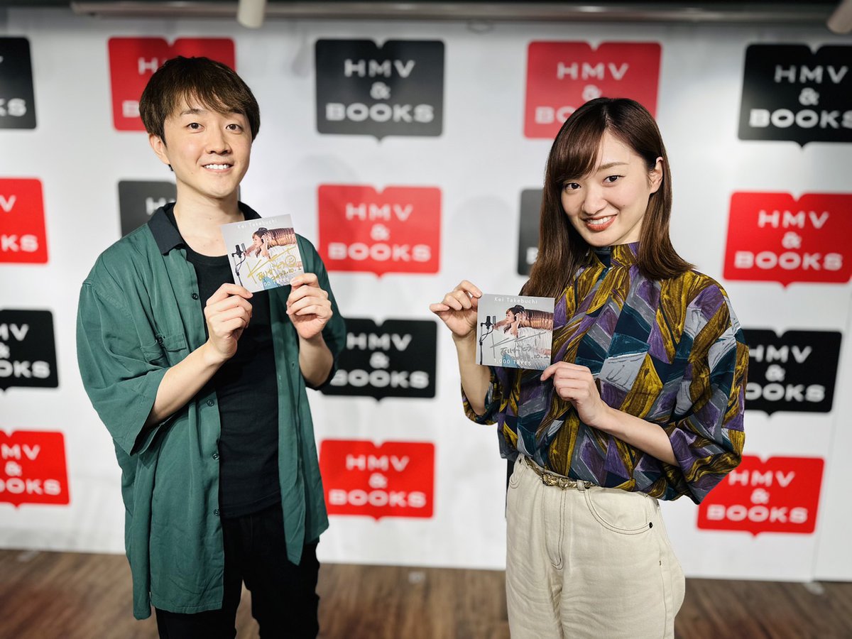 HmvBooksShibuya's tweet photo. 【#竹渕慶 】
本日は「1,000 TAKES」発売記念イベントにご参加いただきありがとうございました✨
イベント終了後にサイン入りTシャツ(M size)をいただきましたので、こちらを抽選で1名様にフォロー＆RTでプレゼント🎁締切は10/9、店舗受取り限定、当選はDMにて！！ https://t.co/pAbnxsCywA