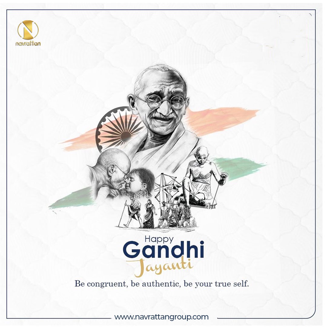धरती पर उपलब्ध प्राकृतिक संसाधन हमारी जरूरत पूरी करने के लिए हैं, लालच की पूर्ति के लिए नहीं। ~ महात्मा गांधी #navrattangroup #gandhijayanti #gandhijayanti2022 #gandhijayanti2022🇮🇳