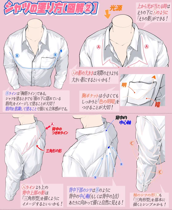 シャツ男子の『影色を塗るとき』のコツ

『全ページ講座』はこちら👇
https://t.co/KdHHFUplOd

【吉村拓也のFANBOX】では
全イラスト講座500P以上が全て見放題です📔✨✨ 