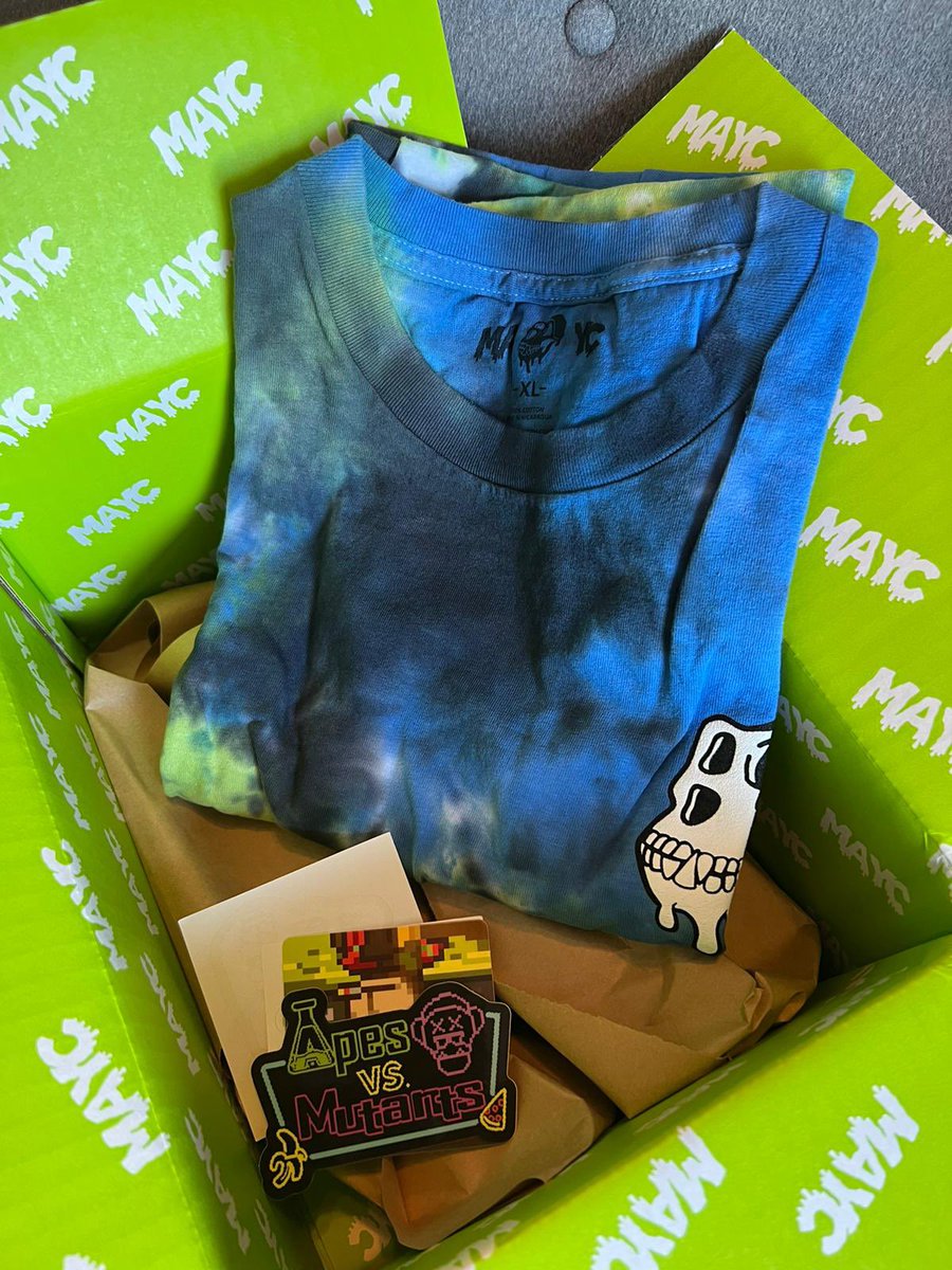 mrghostinvblog's tweet photo. Yes! Arrived!!🥳🥳very beautiful thanks @BoredApeYC #apesVSmutants https://t.co/SGfYkb7Og3
