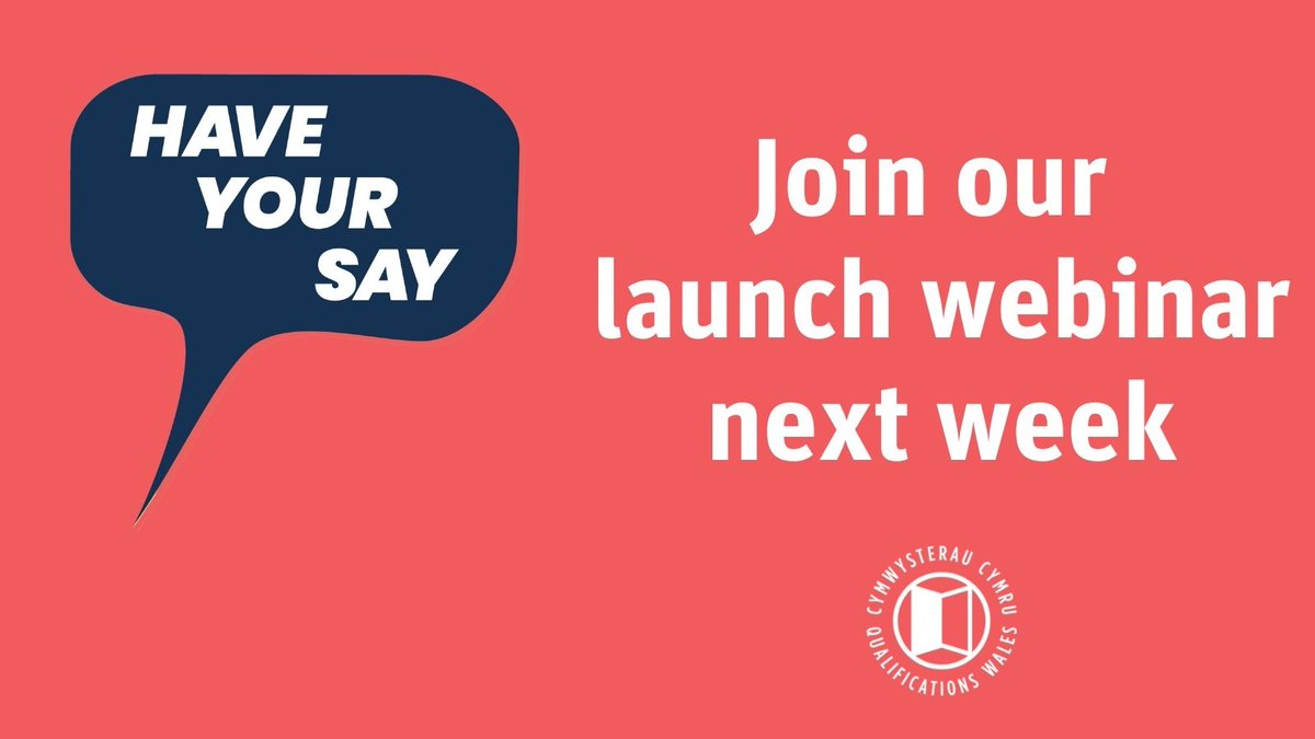 quals_wales's tweet photo. ‘Have Your Say’ on future GCSEs in Wales, that will realise the ambition of the Curriculum for Wales and meet the needs of learners.  

To know more, join our launch webinar for an overview of the GCSE proposals. 

Register here. https://t.co/0C53fUZPC2 https://t.co/nAcGN066DY