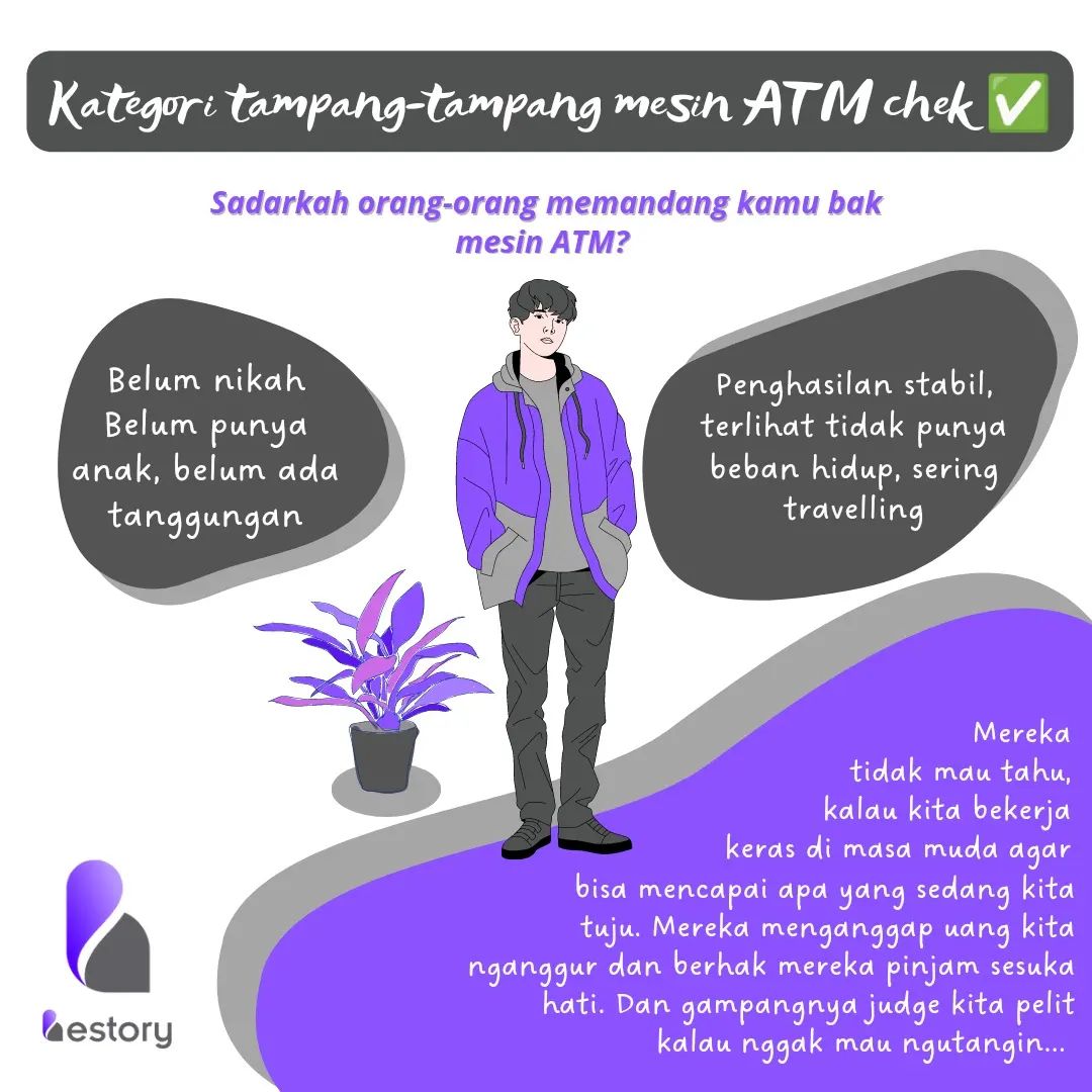 BestoryRedaksi's tweet photo. Befriend bujang suka gini nggak? Dijadiin mesin ATM oleh orang-orang terdekat. Atau justru Befriend yang sering memanfaatkan bujang sekitar untuk dijadiin departemen talangan 🤣🤣
.
.
Nah daripada Befriend jadi beban orang, mending nulis di Bestory biar cuan dan nutup hutang. https://t.co/1aK3oj9s5a
