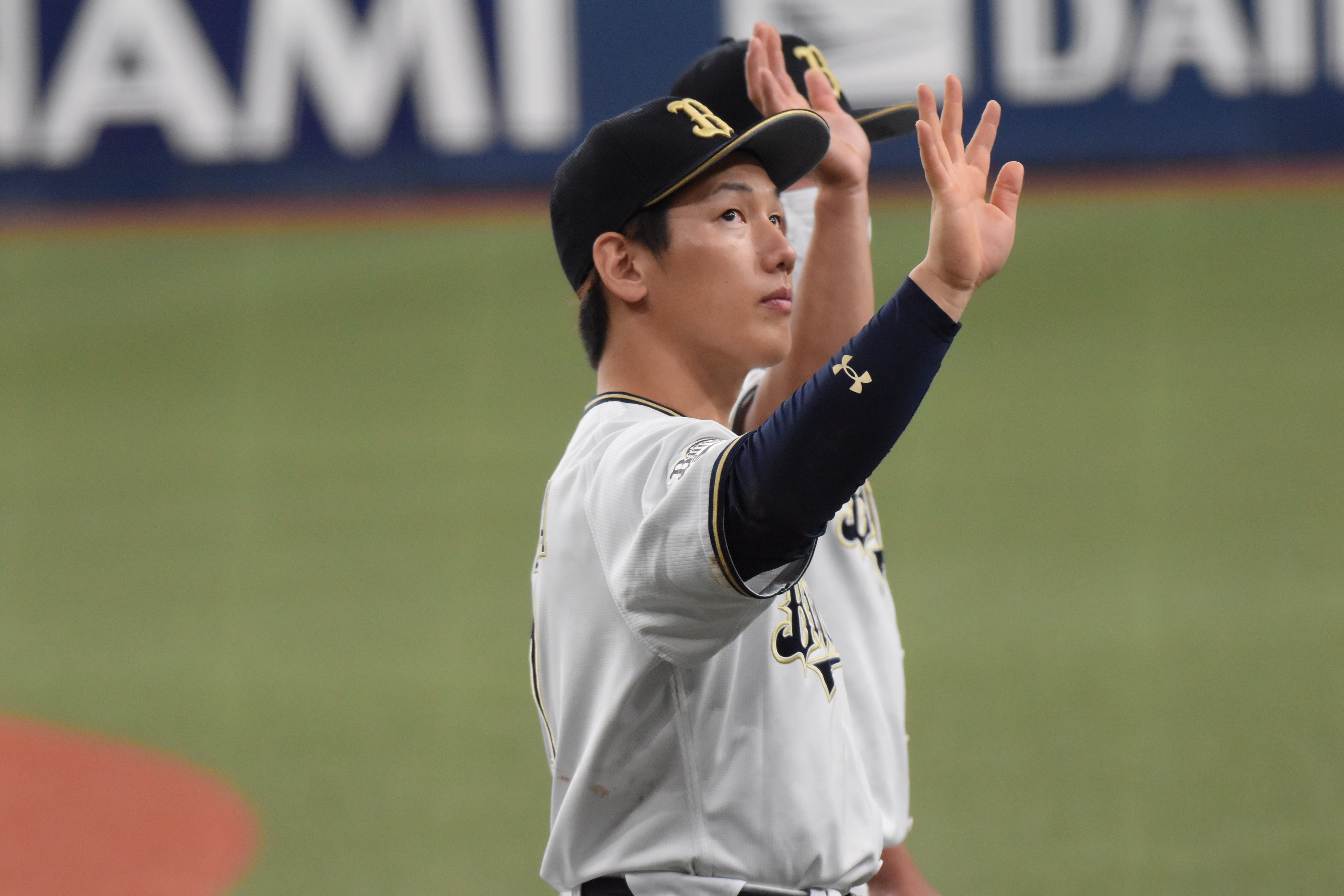 オリックスバファローズ　比嘉幹貴　ユニフォーム　Oサイズ　デサント オリックス・バファローズ ユニフォーム 比嘉幹貴