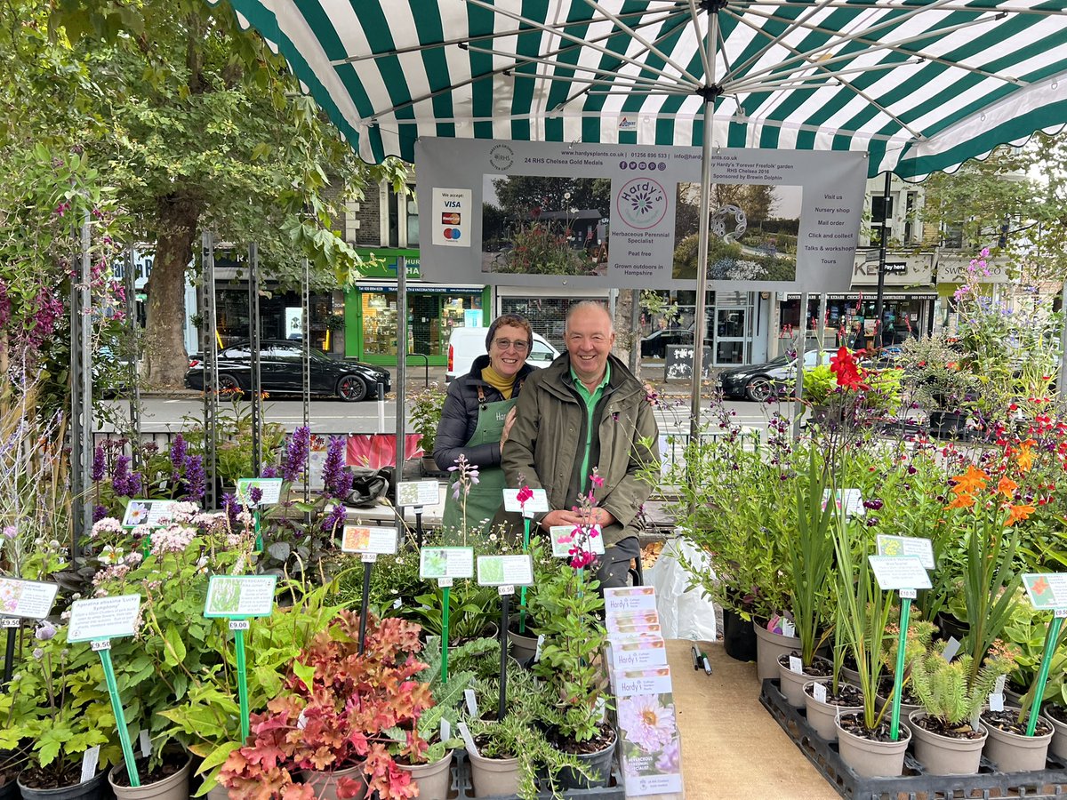 It’s the dynamic duo @ChiswickFlowers come and see us, lots of colour for autumn planting #peatfree #AutumnVibes #bees #insectfriendly @hardyplants